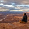 Carolina Ai 05 Man Meditating Canyon