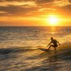 Carolina Ai 07 Surfer At Sunset